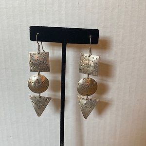 Mexico 925 Sterling fun stamped earrings!